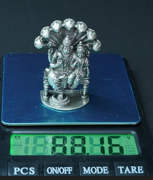 Pure Silver Antique Narasimha Swamy 88.16g By Mahita Collections