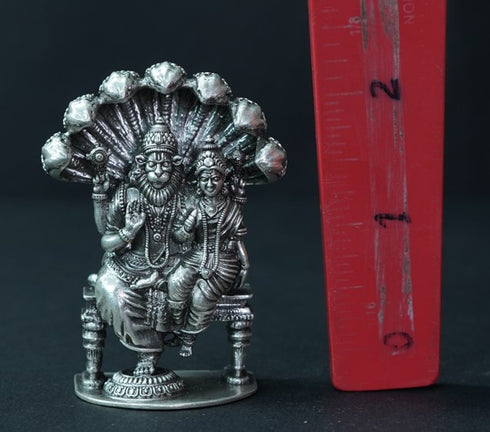 Pure Silver Antique Narasimha Swamy 88.16g By Mahita Collections