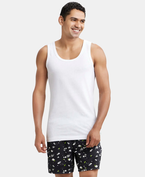 Jockey Super Combed Cotton Round Neck Sleeveless Vest | White | 80cm