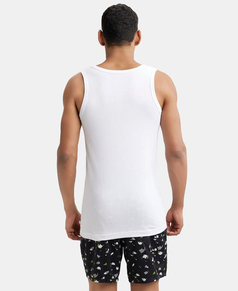 Jockey Super Combed Cotton Round Neck Sleeveless Vest | White | 80cm