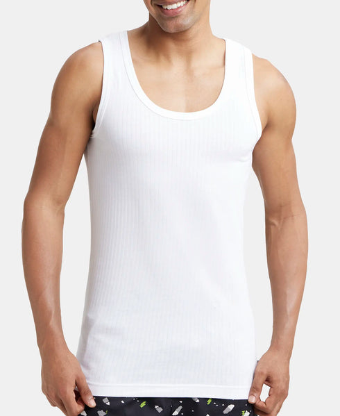 Jockey Super Combed Cotton Round Neck Sleeveless Vest | White | 80cm