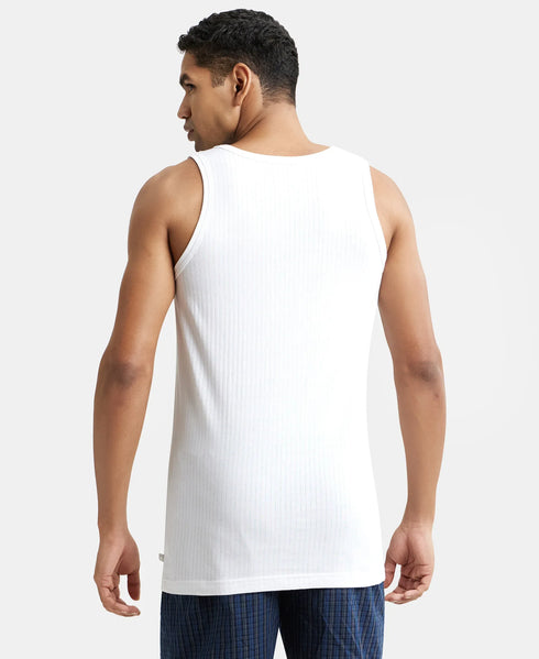 Jockey Super Combed Cotton Round Neck Sleeveless Vest | White | Pack of 2 | 80cm
