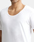 Jockey Super Combed Cotton Round Neck Half Sleeved Vest | White | Pack of 2