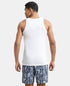 Jockey Super Combed Cotton Round Neck Sleeveless Vest | White | Pack of 2