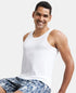Jockey Super Combed Cotton Round Neck Sleeveless Vest | White | Pack of 2