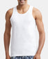 Jockey Super Combed Cotton Round Neck Sleeveless Vest | White | Pack of 2