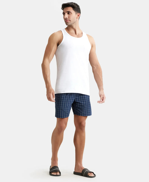 Jockey Super Combed Cotton Round Neck Sleeveless Vest | White| Pack of 3