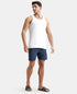 Jockey Super Combed Cotton Round Neck Sleeveless Vest | White| Pack of 3
