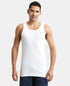 Jockey Super Combed Cotton Rib Round Neck Sleeveless Vest with StayFresh Properties | White| Pack of 3