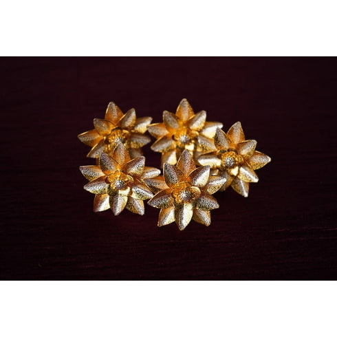 Pure Silver Flower Gold Coated Lotus 8g