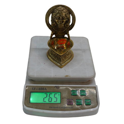 Brass Diya with Shiva Face