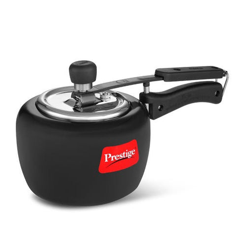 Prestige Apple Duo Plus Hard Anodised Spillage Control Pressure Cooker Black 2 L