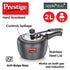Prestige Apple Duo Plus Hard Anodised Spillage Control Pressure Cooker Black 2 L