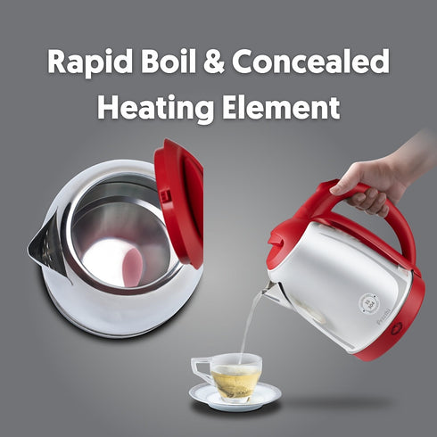 Preethi Electric Kettle - 1.2 Litre Stainless Steel