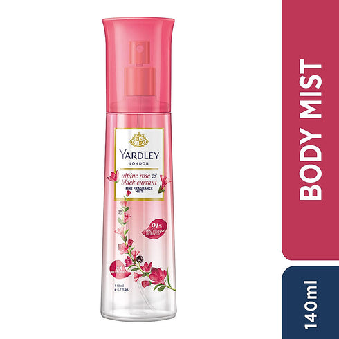 Yardley Fine Fragrance Mist – Alpine Rose & Black Currant