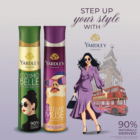 Yardley Cosmo Belle Refreshing Body Spray for Women