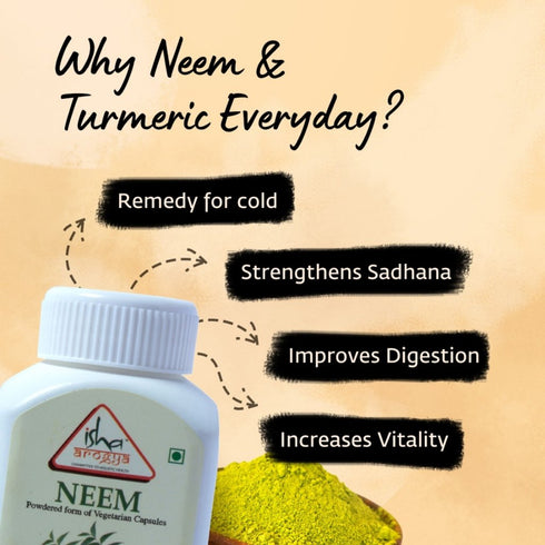 Isha Arogya Neem Powder Veg Pills