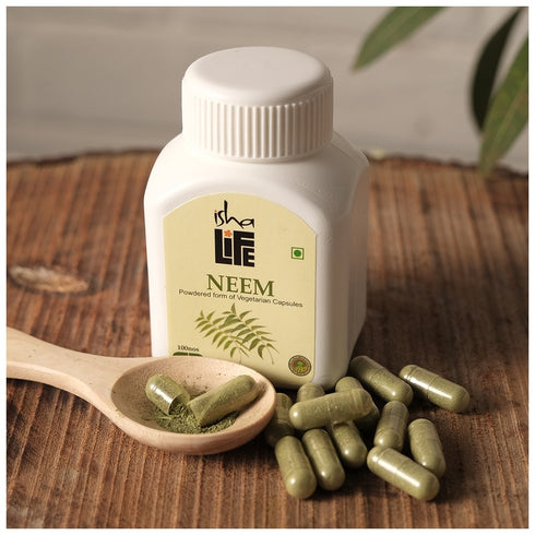 Isha Arogya Neem Powder Veg Pills