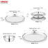 Vinod 51 Pieces Stainless Steel Dinner Set Heavy Gauge steel Tough and Strong Mirror finish Dishwasher safe and ISI certified