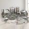 Vinod Deluxe 116 Pieces Griha Pravesh Set Elegant Gifting Option for Weddings Anniversaries and Auspicious Occasions
