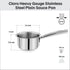 Vinod Claro Heavy Gauge Stainless Steel Plain Kadai 2.4 Liter 24 cm and Sauce pan 900ml 14cm with 1.5 mm Thickness Set of 2