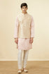 Manyavar Beige Jacket With All Over Motifs
