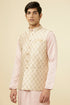 Manyavar Beige Jacket With All Over Motifs
