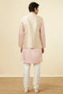 Manyavar Beige Jacket With All Over Motifs