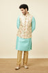 Manyavar Biscuit Shade Jacket With Floral Work