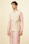 Manyavar Beige Floral Work Jacket