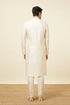 Manyavar Off White Celebration Wear Self Design Kurta Pajama