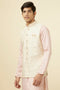Manyavar Cream Self Design Jacket