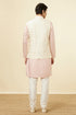 Manyavar Cream Self Design Jacket