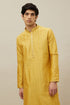 Manyavar Aurora Gold Vertical Patterned Kurta Set