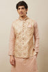 Manyavar Rich Cream Medallion Patterned Jacket