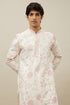 Manyavar Delicate Cream Bel Buti Patterned Kurta Set