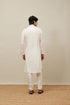 Manyavar Delicate Cream Bel Buti Patterned Kurta Set