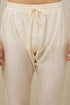 Manyavar Pearled Ivory White Ogee Patterned Jacket Set