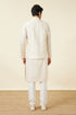 Manyavar Cannoli Cream Bel Buti Patterned Jacket