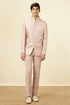 Manyavar Cream Pink Ogee Patterned Suit