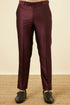 Manyavar Windsor Wine Ogee Patterned Suit