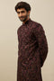 Manyavar Windsor Wine Angrakha Style Indo Western Set