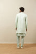 Manyavar Mint Julep Green Floral Patterned Indo Western Set