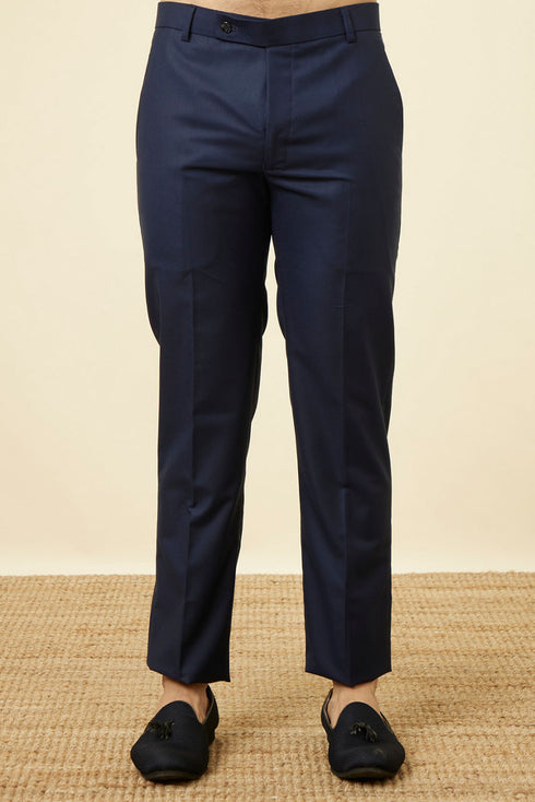 Manyavar Maritime Blue Sequined Jodhpuri Suit