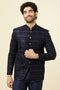 Manyavar Maritime Blue Sequined Jodhpuri Suit