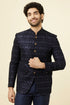 Manyavar Maritime Blue Sequined Jodhpuri Suit