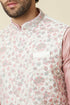 Manyavar Ivory White Bel Buti Printed Jacket