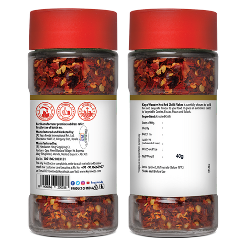 Keyafoods Keya Herb and Seasonings Combo Oregano 15g Garlic Bread Seasoning 50g Red Chilli Flakes 40g Pack of 3