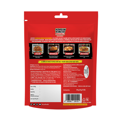 Keyafoods Keya Korean Kimchi Masala Multipack 40g