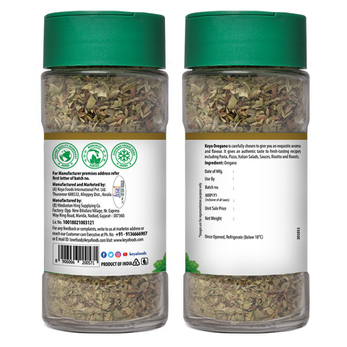 Keyafoods Keya Herb and Seasonings Combo Oregano 15g Garlic Bread Seasoning 50g Red Chilli Flakes 40g Pack of 3